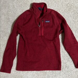 Patagonia Deep Red Fleece Pullover